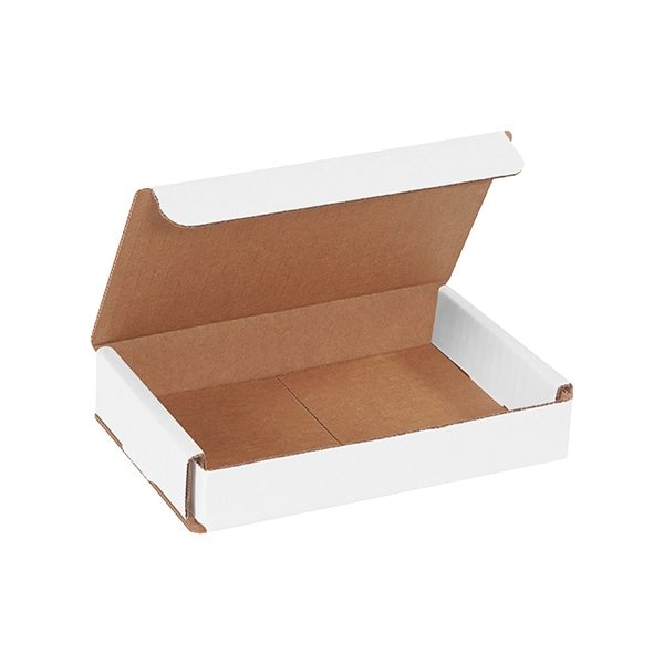 Bsc Preferred 6 x 4 x 1'' White Corrugated Mailers, 50PK BUY00026842 - main